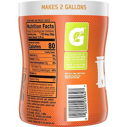 Gatorade G Series Thirst Quencher Perform 02 Instant Powder Mix Lemon-Lime - 18.4 Oz - Image 6