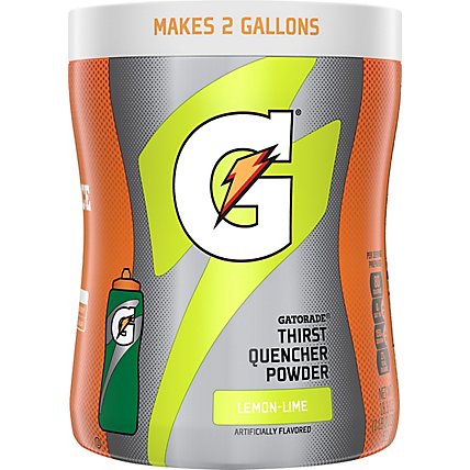 Gatorade G Series Thirst Quencher Perform 02 Instant Powder Mix Lemon-Lime - 18.4 Oz - Image 2