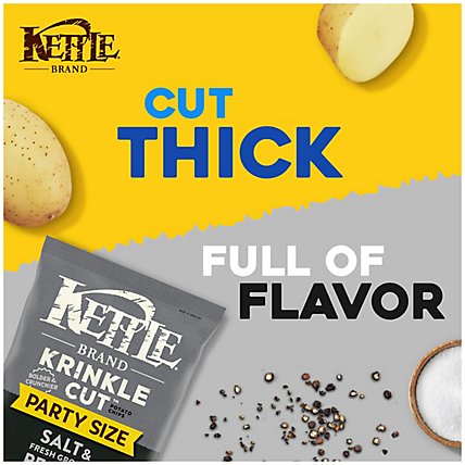 Kettle Potato Chips Krinkle Cut Salt & Fresh Ground Pepper - 13 Oz - Image 3