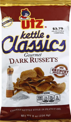 Utz Potato Chips Kettle Classics Gourmet Dark Russets - 8 Oz - Image 2