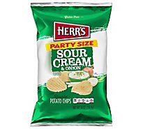 Herrs Potato Chips Sour Cream & Onion Value Size - 18 Oz