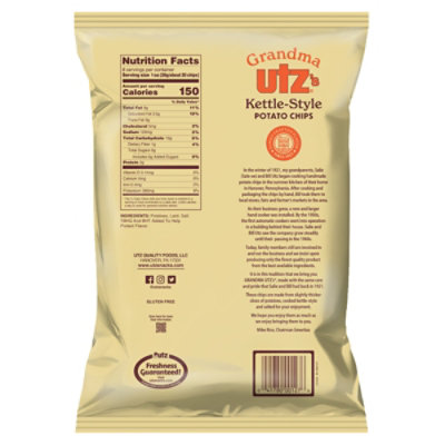 Utz Grandma Utzs Potato Chips Handcooked - 8 Oz - Image 6