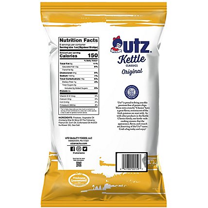 Utz Potato Chips Kettle Classics Original - 8 Oz - Image 6