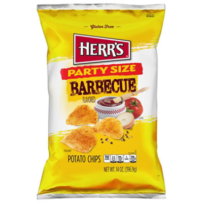 Herrs Potato Chips Barbecue Flavored 16 Oz Safeway