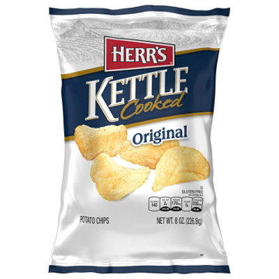 Herrs Potato Chips Kettle Cooked Original - 8 Oz - Image 3