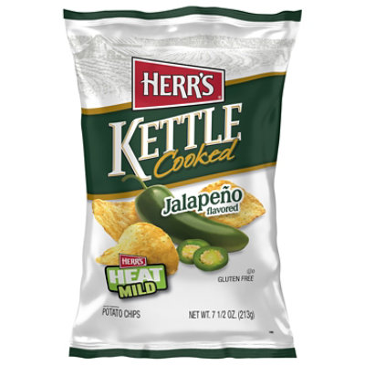 Herrs Potato Chips Kettle Cooked Jalapeno Flavored - 7.5 Oz - Image 3