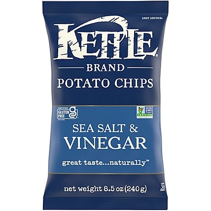 Kettle Brand Brand Sea Salt And Vinegar Potato Chips - 8.5 Oz - Image 2
