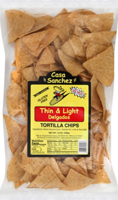 Casa Sanchez Foods Tortilla Chips Thin & Light- 14 Oz - Image 2