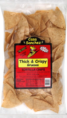 Casa Sanchez Foods Tortilla Chips Thick & Crispy - 14 Oz - Image 2