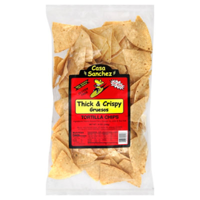 Casa Sanchez Foods Tortilla Chips Thick & Crispy - 14 Oz - Image 1