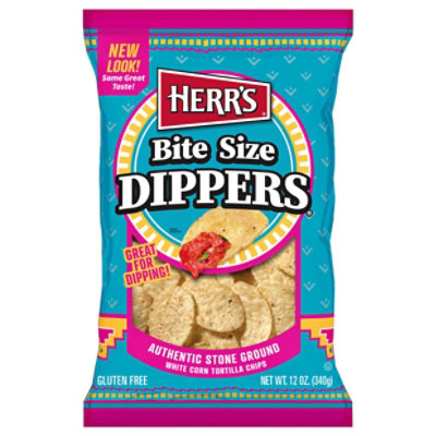 Herrs Bite Size Tortilla Chips - 12 Oz - Image 3