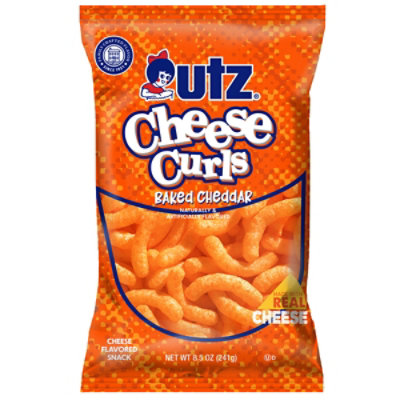 Utz Cheese Curls Baked Cheddar - 8.5 Oz - Image 2