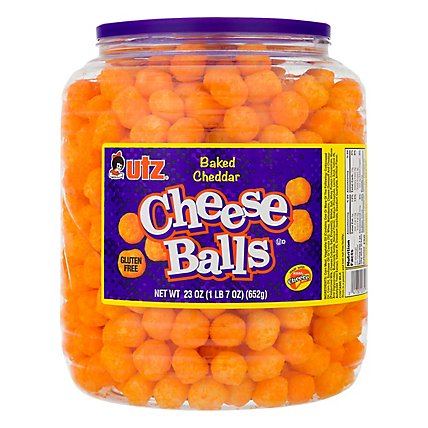 Utz Cheese Balls Baked Cheddar - 23 Oz - Image 1
