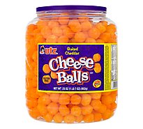 Utz Cheese Balls Baked Cheddar - 23 Oz