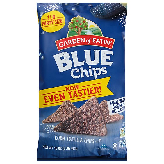Garden of Eatin Tortilla Chips Corn Blue Chips - 16 Oz