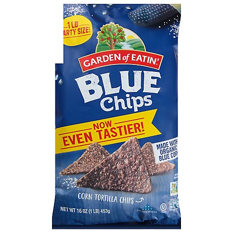 Garden of Eatin Tortilla Chips Corn Blue Chips - 16 Oz
