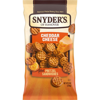 Snyder's of Hanover Cheddar Cheese Filled Pretzel Sandwiches - 8 Oz - Image 1