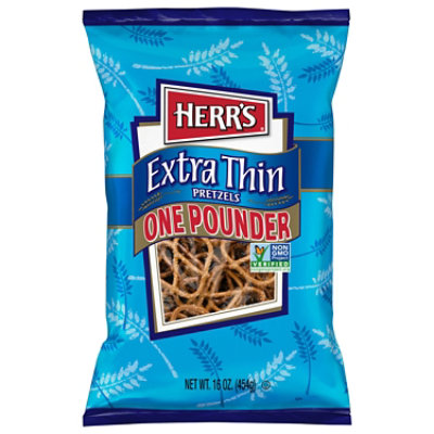 Herrs Pretzels Extra Thin - 16 Oz - Image 1