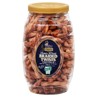 Utz Pretzel Braided Twists Honey Wheat - 26 Oz - Image 1