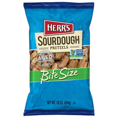 Herrs Bite Size Hard Pretzels Sourdough - 16 Oz - Image 2