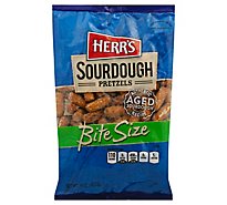 Herrs Bite Size Hard Pretzels Sourdough - 16 Oz