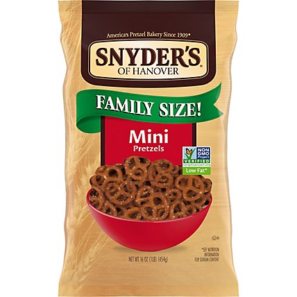 Snyders of Hanover Mini Pretzels Familiy Size - 16 Oz - Image 1