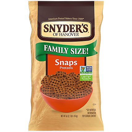 Snyders of Hanover Pretzel Snaps Family Size - 16 Oz