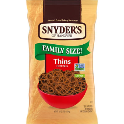 Snyder's of Hanover Thins Pretzels - 16 Oz - Image 1