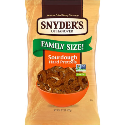Snyders of Hanover Pretzel Hard Sourdough Family Size - 16 Oz