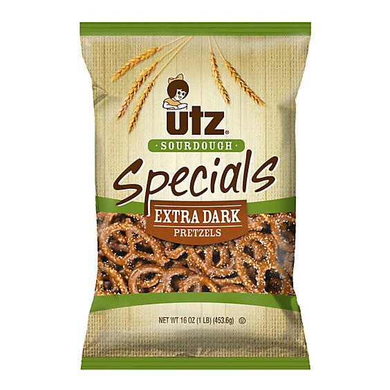 Utz Pretzels Sourdough Specials Extra Dark - 16 Oz