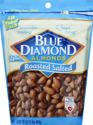 Blue Diamond Almonds Roasted Salted - 16 Oz - Image 2