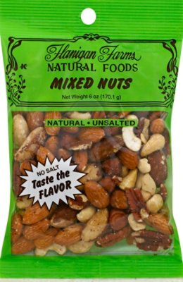Flanigan Farms Mixed Nuts Natural Unsalted - 6 Oz - Image 2
