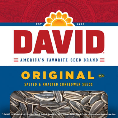 DAVID Roasted And Salted Original Sunflower Seeds - 14.5 Oz - Image 3