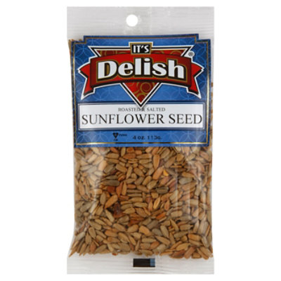 Its Delish Sunflower Seeds Roasted - 4 Oz