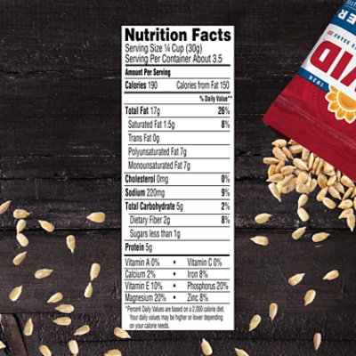 DAVID Salted And Roasted Sunflower Kernels Keto Friendly Snack - 3.75 Oz - Image 4