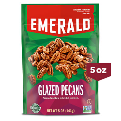 Emerald Glazed Pecans - 5 Oz - Image 1
