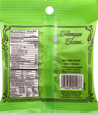 Flanigan Farms Pistachio Nuts Dry Roasted - 2 Oz - Image 3