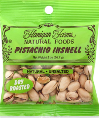 Flanigan Farms Pistachio Nuts Dry Roasted - 2 Oz - Image 2
