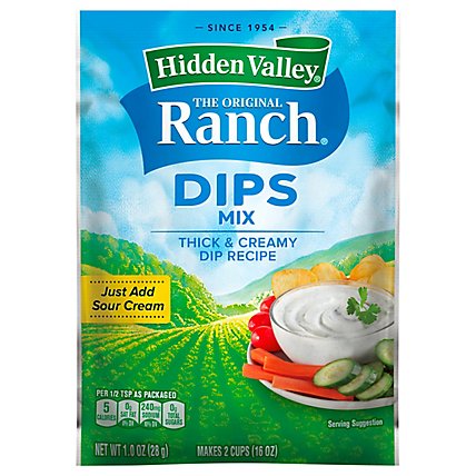 Hidden Valley Gluten Free Original Ranch Dips Mix - 1  Count - Image 2