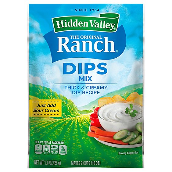 Hidden Valley Gluten Free Original Ranch Dips Mix - 1  Count