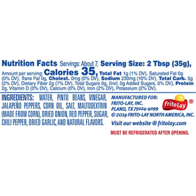 Frito Lay Dip Hot Bean with Jalapeno Peppers - 9 Oz - Image 4