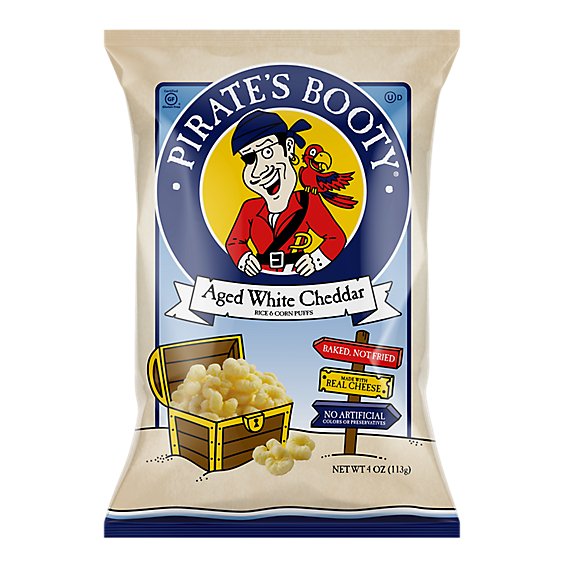 Pirate's Booty Aged White Cheddar Cheese Puffs - 4 Oz