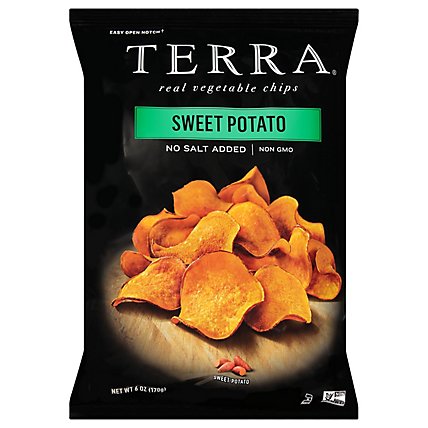 TERRA Vegetable Chips Sweet Potato No Salt Added - 6 Oz