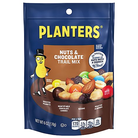 Planters Trail Mix Nuts & Chocolate Bag - 6 Oz
