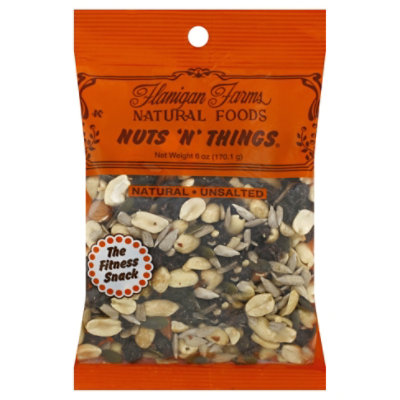 Flanigan Farms Nuts N Things Natural Unsalted - 6 Oz - Image 1