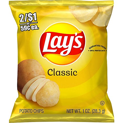 Lays Potato Chips Classic - 1 Oz