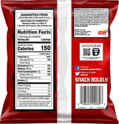 DORITOS Tortilla Chips Nacho Cheese - 1 Oz - Image 5