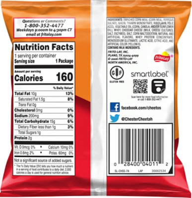 CHEETOS Snacks Cheese Flavored Crunchy - 1 Oz - Image 5