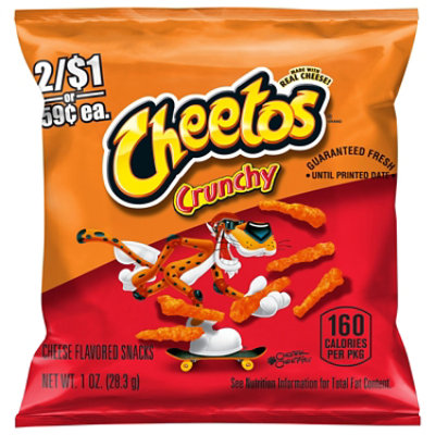 CHEETOS Snacks Cheese Flavored Crunchy - 1 Oz - Image 1