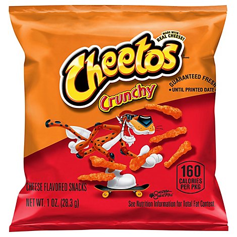 CHEETOS Snacks Cheese Flavored Crunchy - 1 Oz